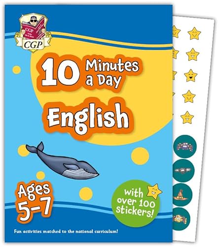 New 10 Minutes a Day English for Ages 5-7 (with reward stickers) (CGP KS1 Activity Books and Cards) von Coordination Group Publications Ltd (CGP)